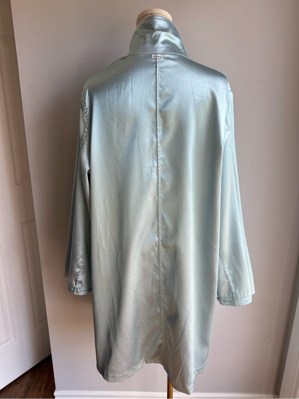 Lindi Reversible Swing Coat Sz L Dusty Rose / Icy Blue Artsy Jacket Relaxed Fit - Picture 12 of 16